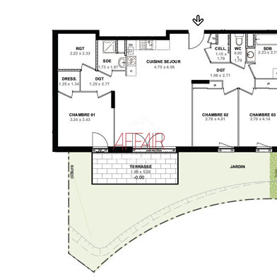 Appartement 4 pièces 554200 €