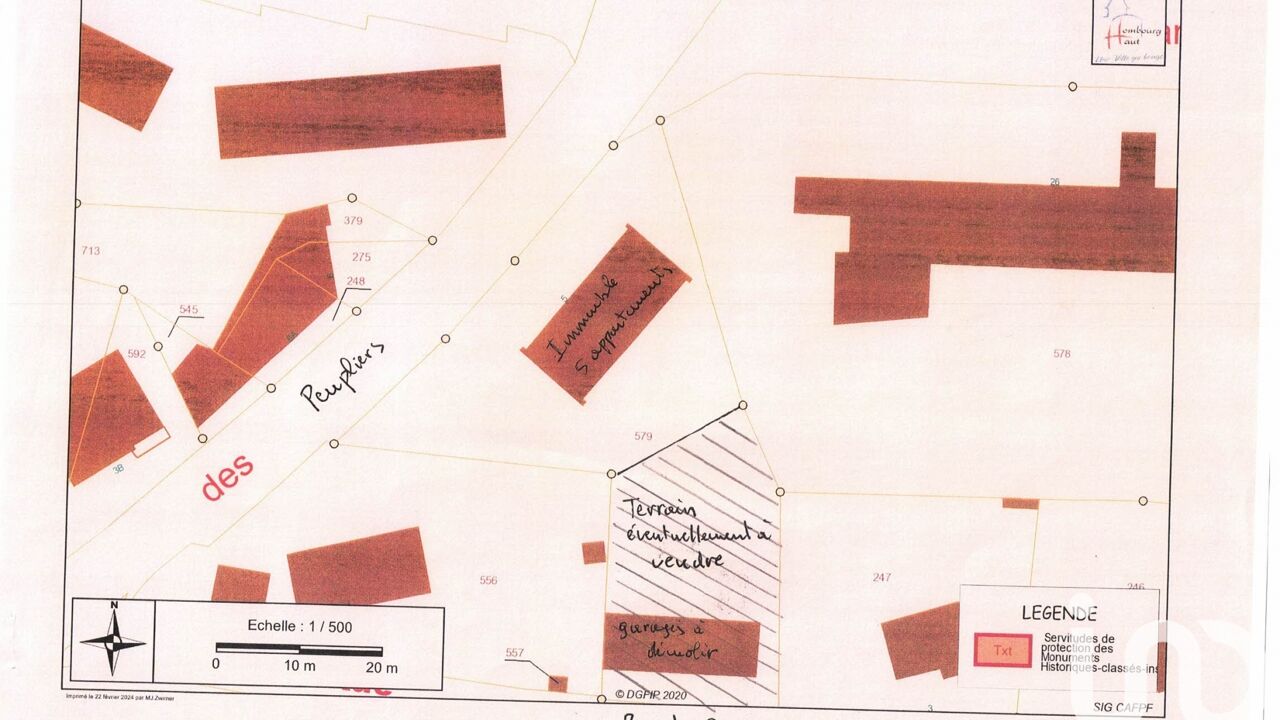 terrain  pièces 700 m2 à vendre à Hombourg-Haut (57470)