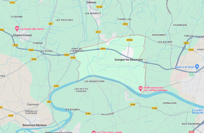 terrain 1303 m2 à construire à Granges-les-Beaumont (26600)