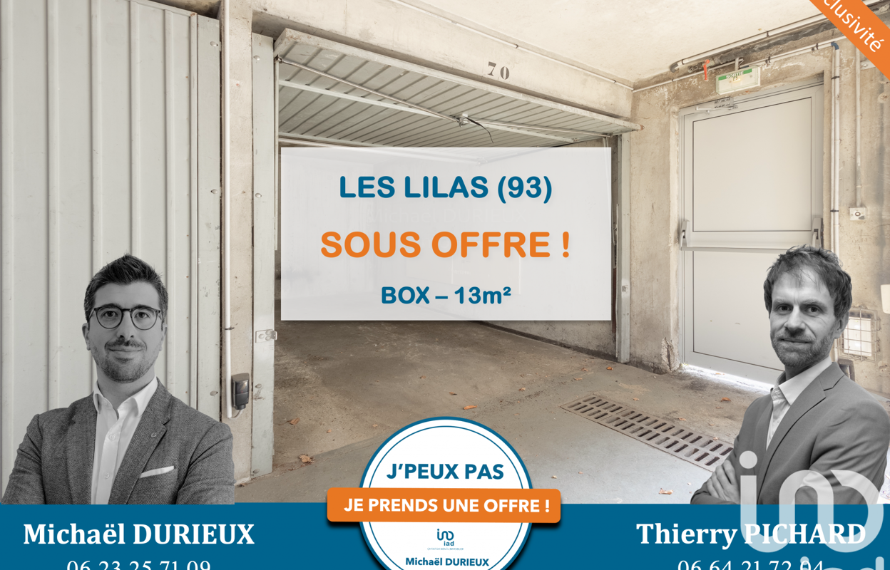 garage  pièces 13 m2 à vendre à Les Lilas (93260)