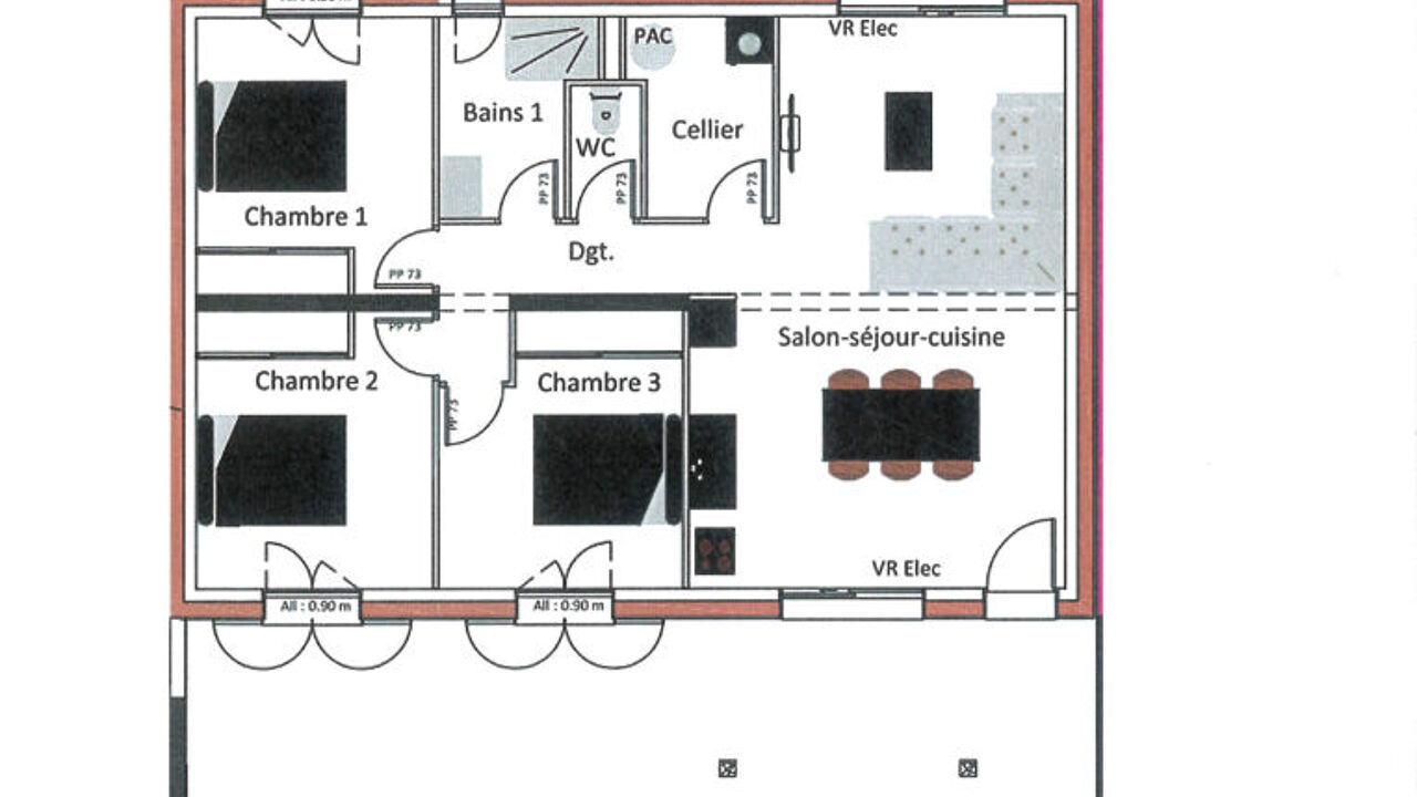 appartement 4 pièces 77 m2 à vendre à Chorges (05230)