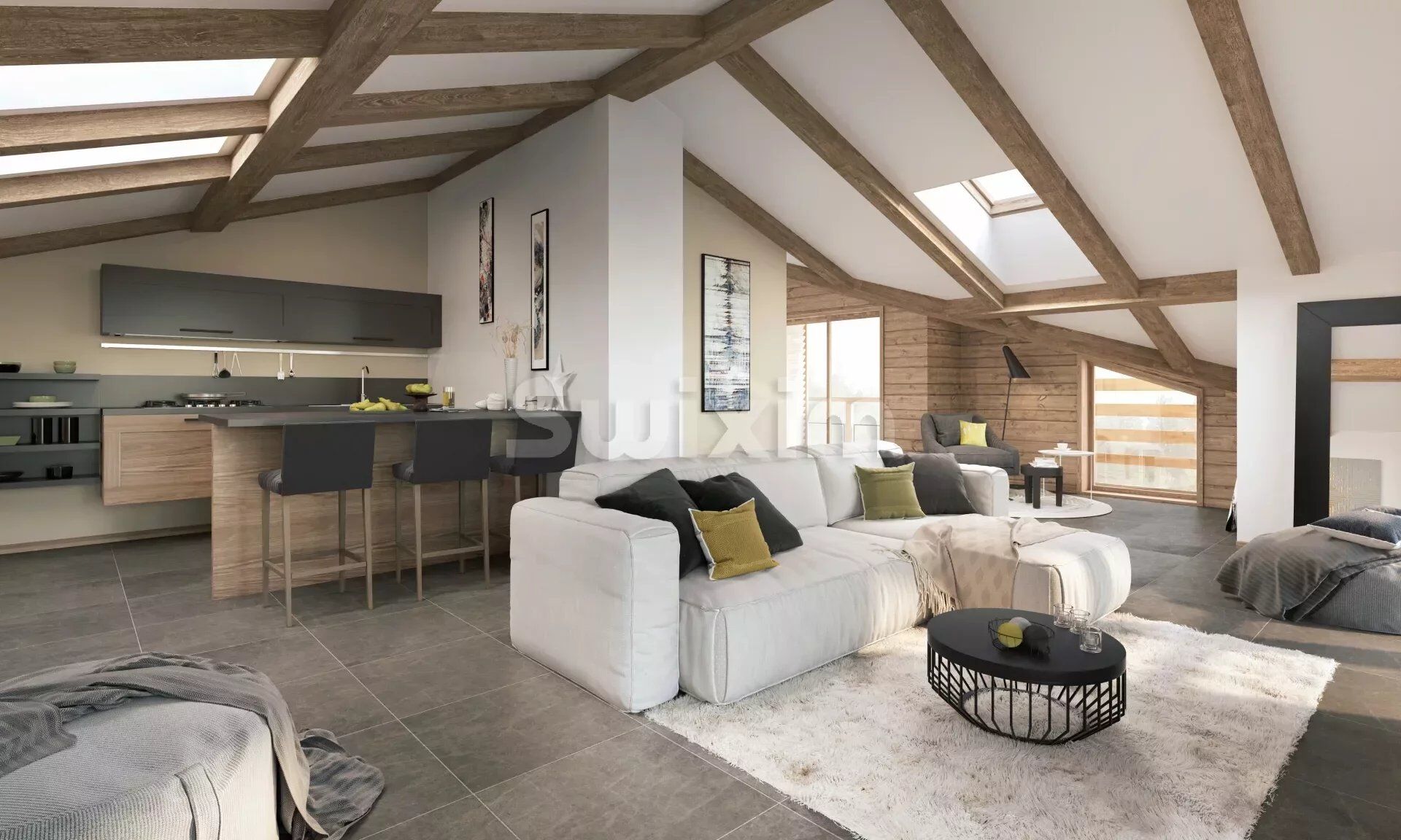 4 piéces programme neuf 82m2 Aux Gets 74260