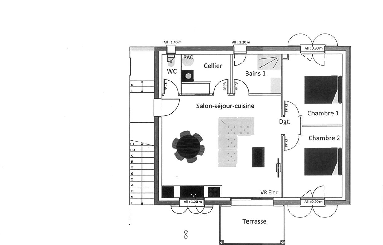 appartement 3 pièces 63 m2 à vendre à Chorges (05230)