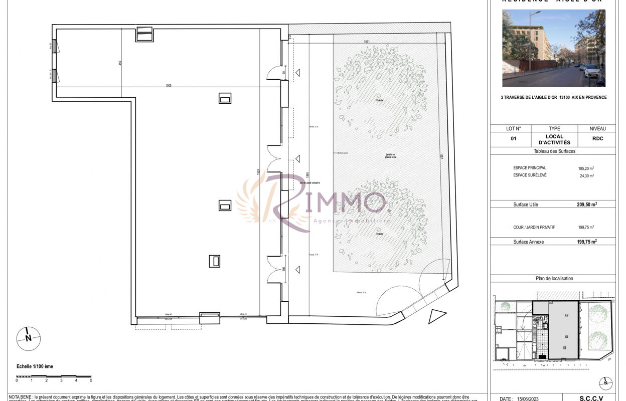 commerce  pièces 209 m2 à vendre à Aix-en-Provence (13090)