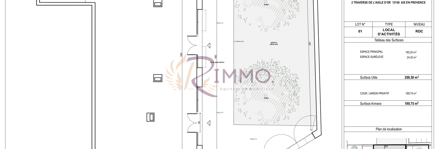 Commerce  209 m² à vendre à Aix-en-Provence (13100)