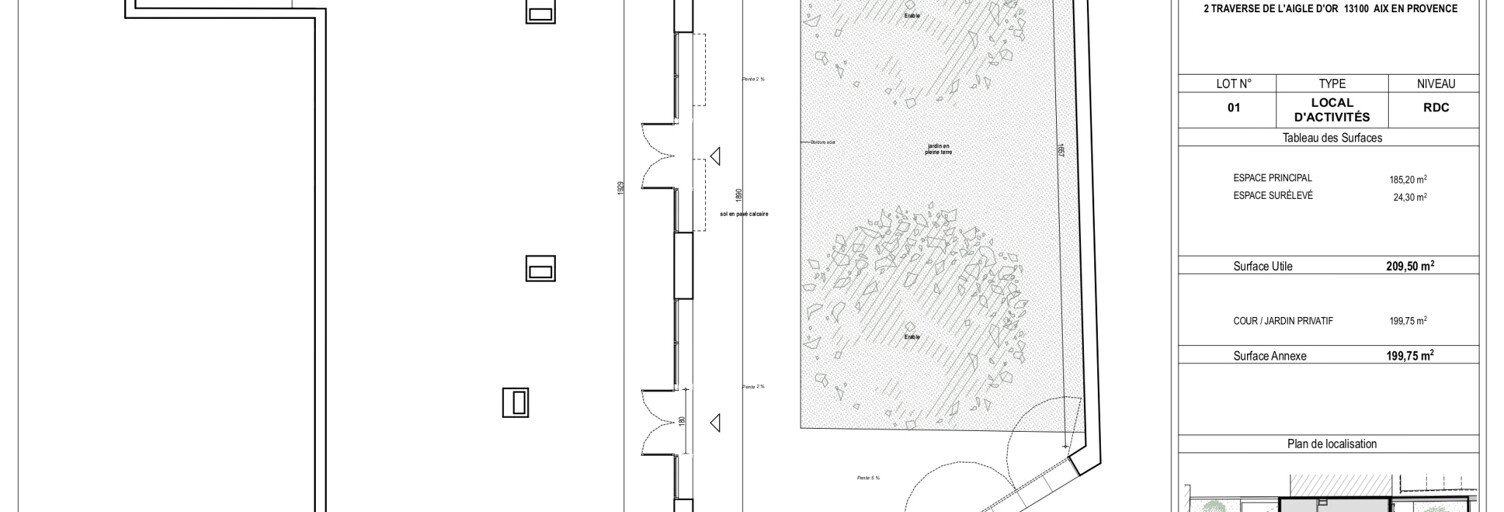 Commerce  209 m² à vendre à Aix-en-Provence (13100)