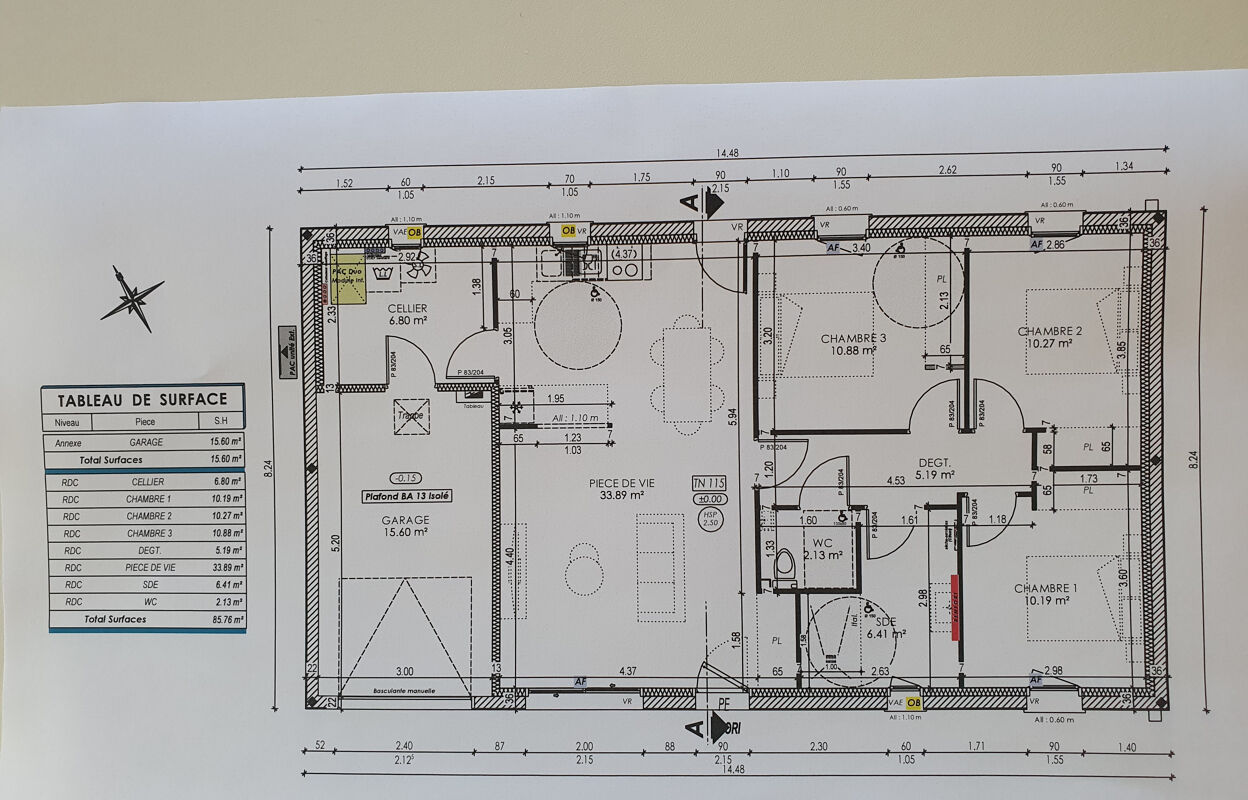 appartement neuf T4 pièces 86 m2 à vendre à Les Gonds (17100)