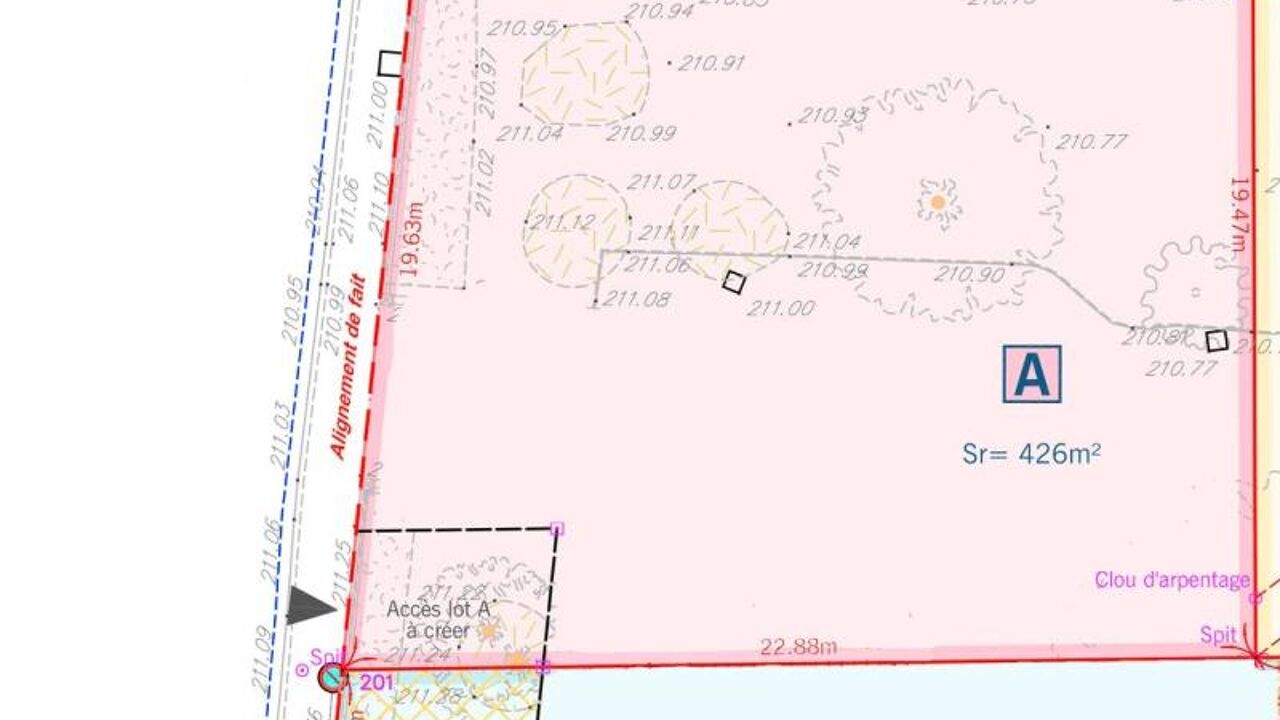 terrain  pièces 426 m2 à vendre à Décines-Charpieu (69150)