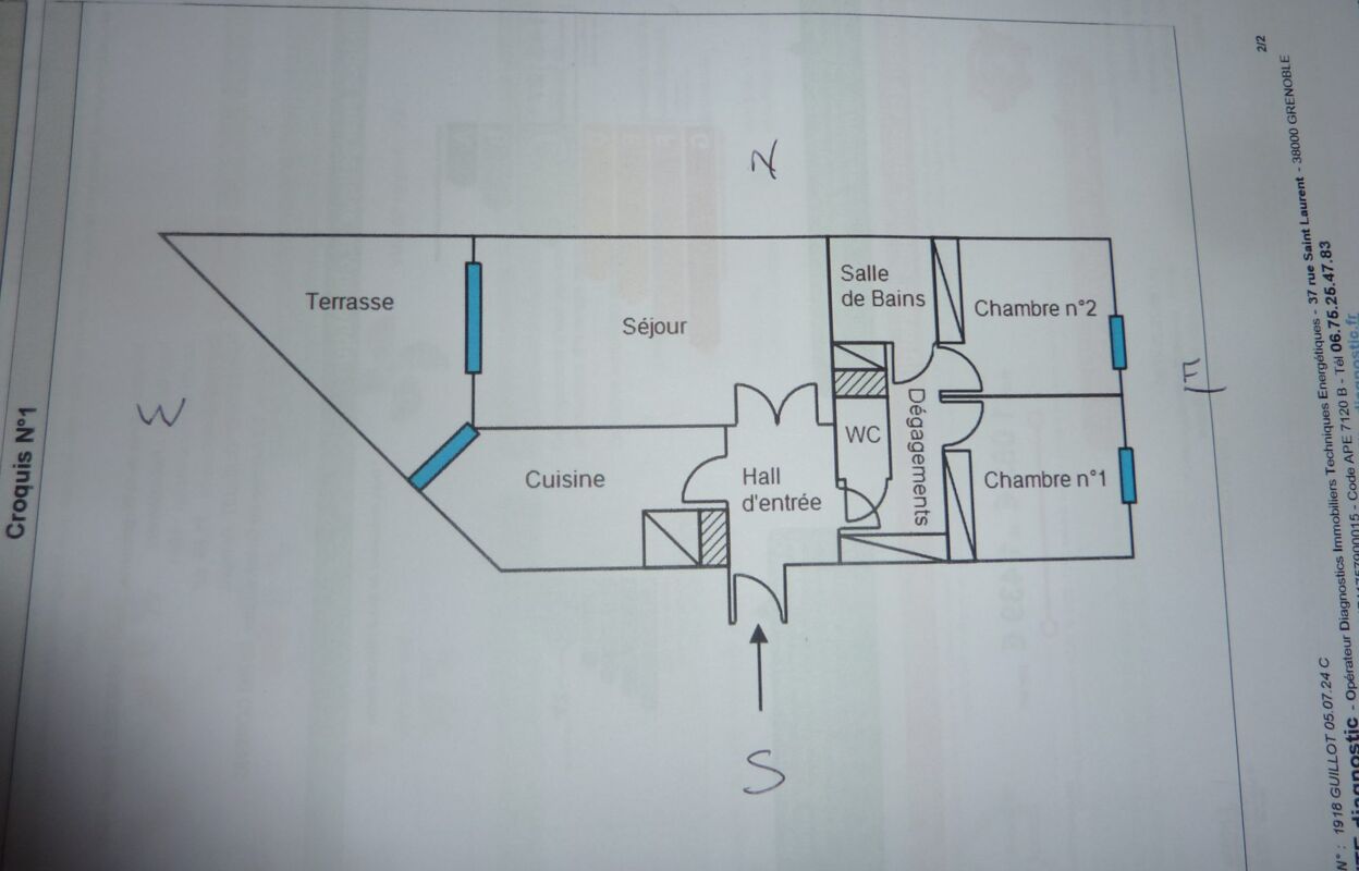 appartement 3 pièces 71 m2 à louer à Grenoble (38000)