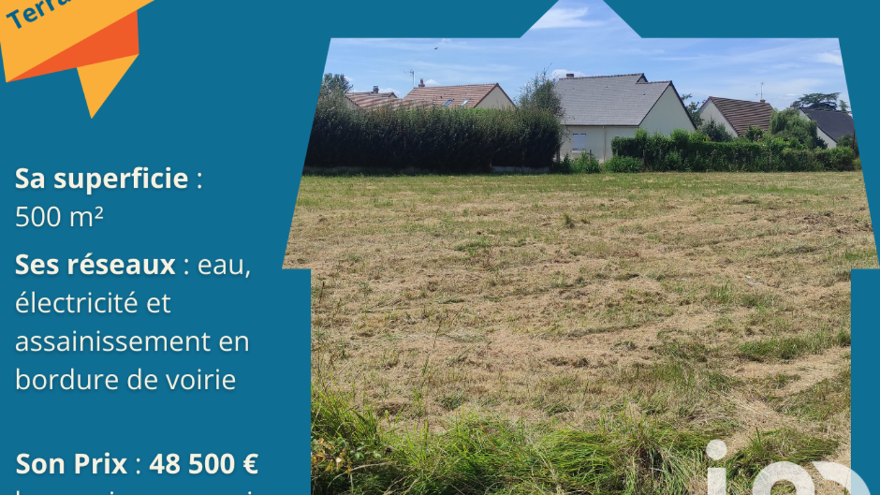 terrain  pièces 500 m2 à vendre à Ambillou (37340)