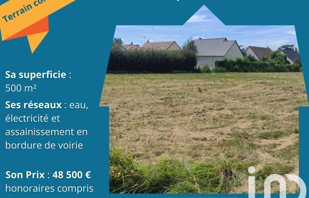 terrain  pièces 500 m2 à vendre à Ambillou (37340)