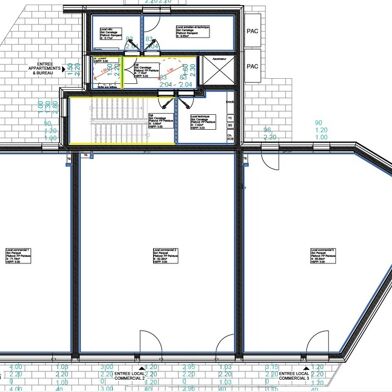 Commerce 1 pièce 92 m²