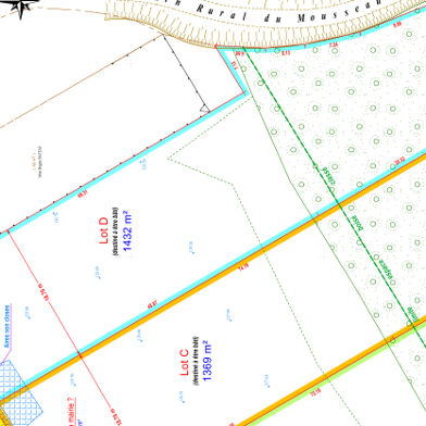 Terrain 1432 m²