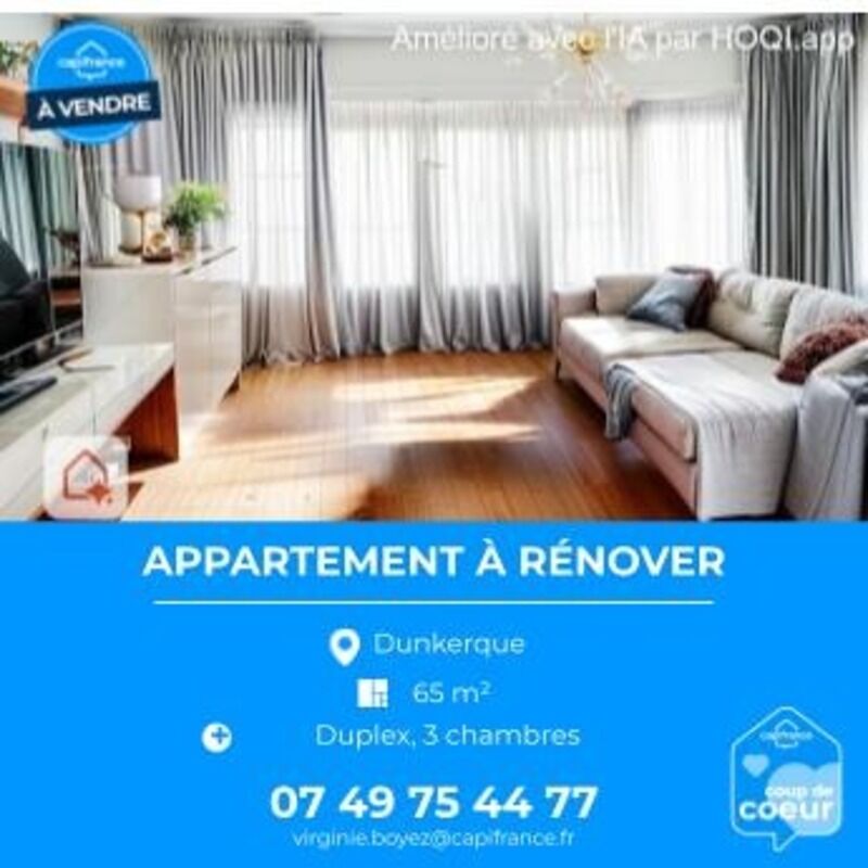 Appartement 5 pièces  à vendre Dunkerque 59140