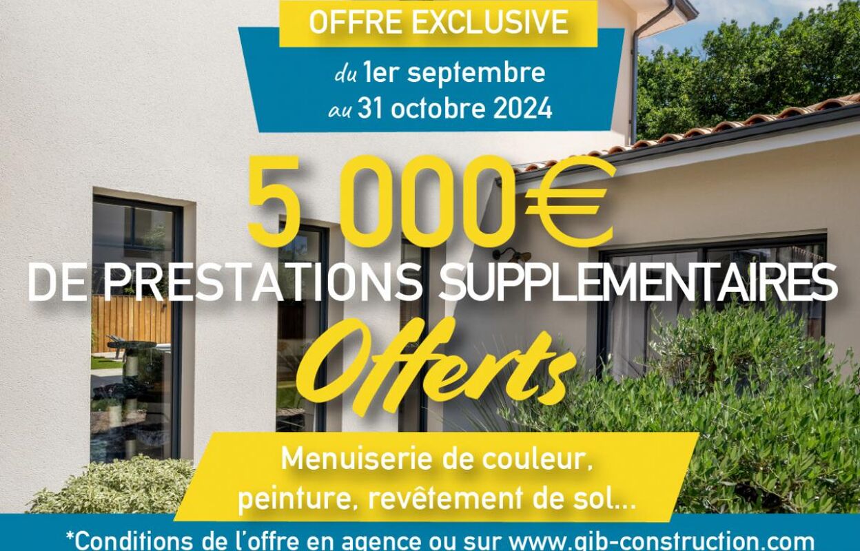 maison 115 m2 à construire à Gujan-Mestras (33470)