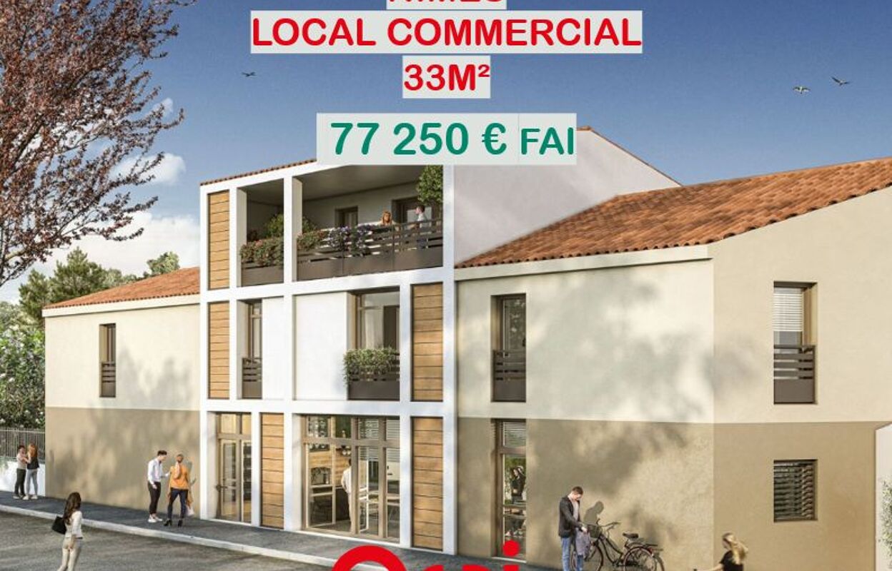 commerce  pièces 33 m2 à vendre à Nîmes (30000)