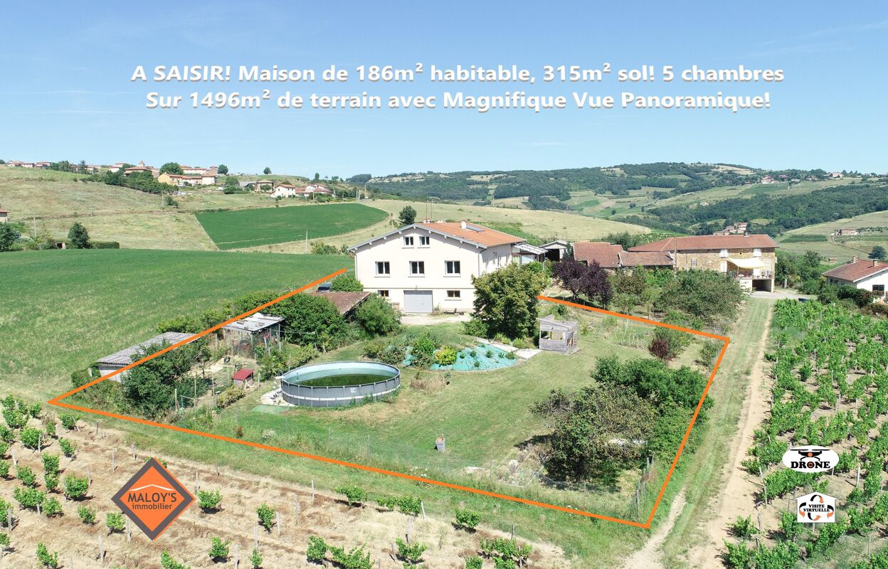 maison 9 pièces 186 m2 à vendre à Sainte-Paule (69620)