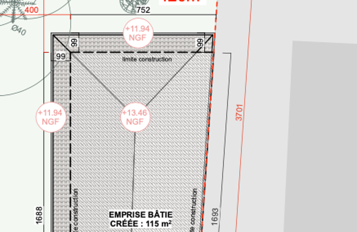 VILLENAVE D'ORNON - TERRAIN DE 420 M2 AVEC PERMIS DE CONSTRU — photo 2