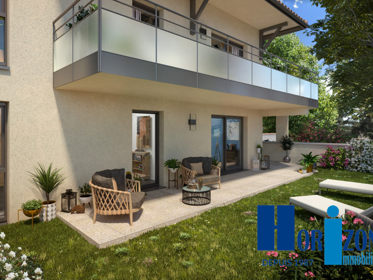 VEAUCHE CENTRE APPARTEMENT NEUF F3 + JARDIN + TERRASSE + LOG — photo 1