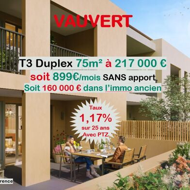 Appartement 3 pièces 70 m²