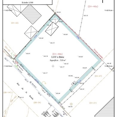 Terrain 518 m²