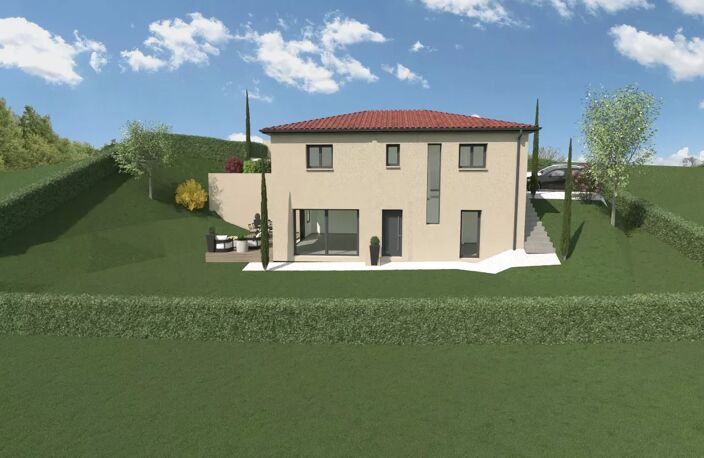 Maison neuve 4 chambres à Saint Priest en Jarez (proche Saint Etienne, Loire), sur terrain de 627m². — photo 3