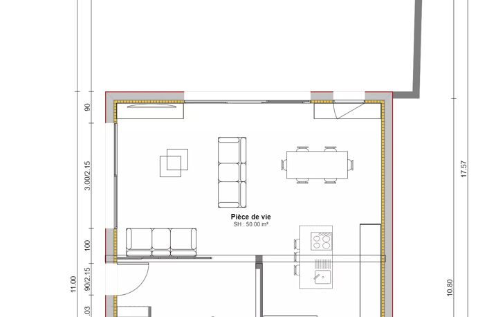 Maison neuve 4 chambres à Saint Priest en Jarez (proche Saint Etienne, Loire), sur terrain de 627m². — photo 5