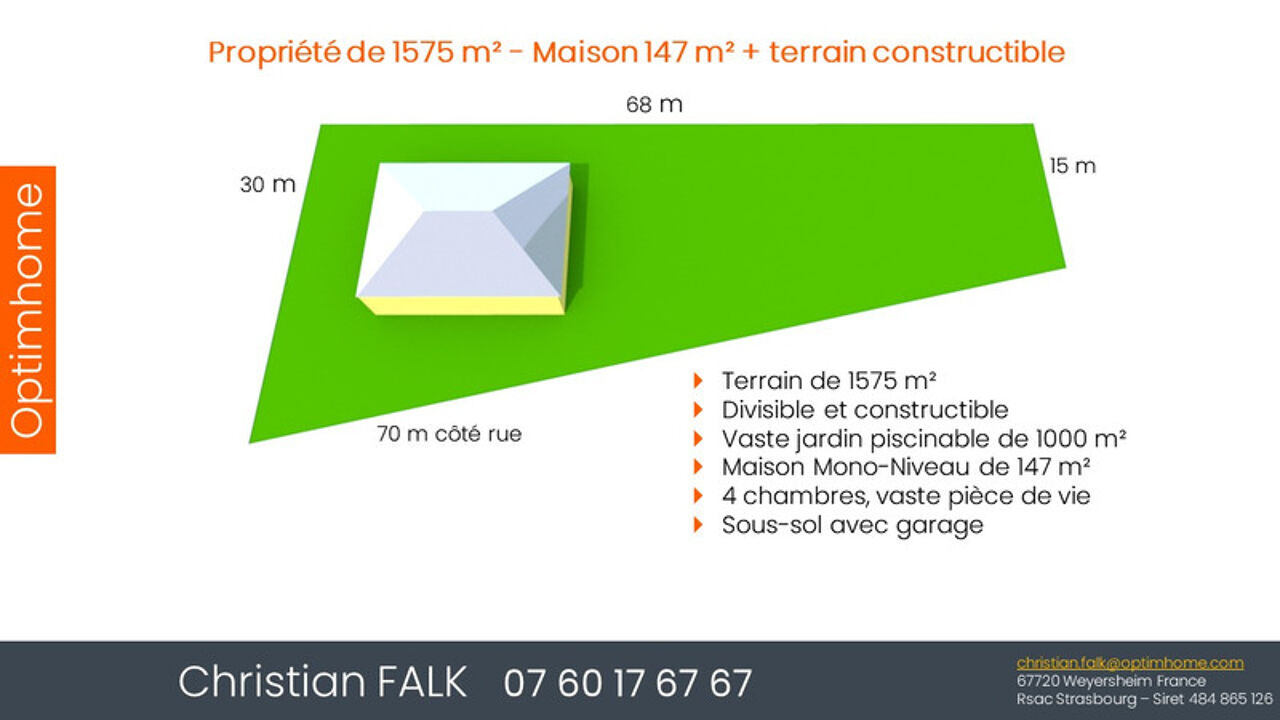 maison 7 pièces 148 m2 à vendre à Strasbourg (67000)