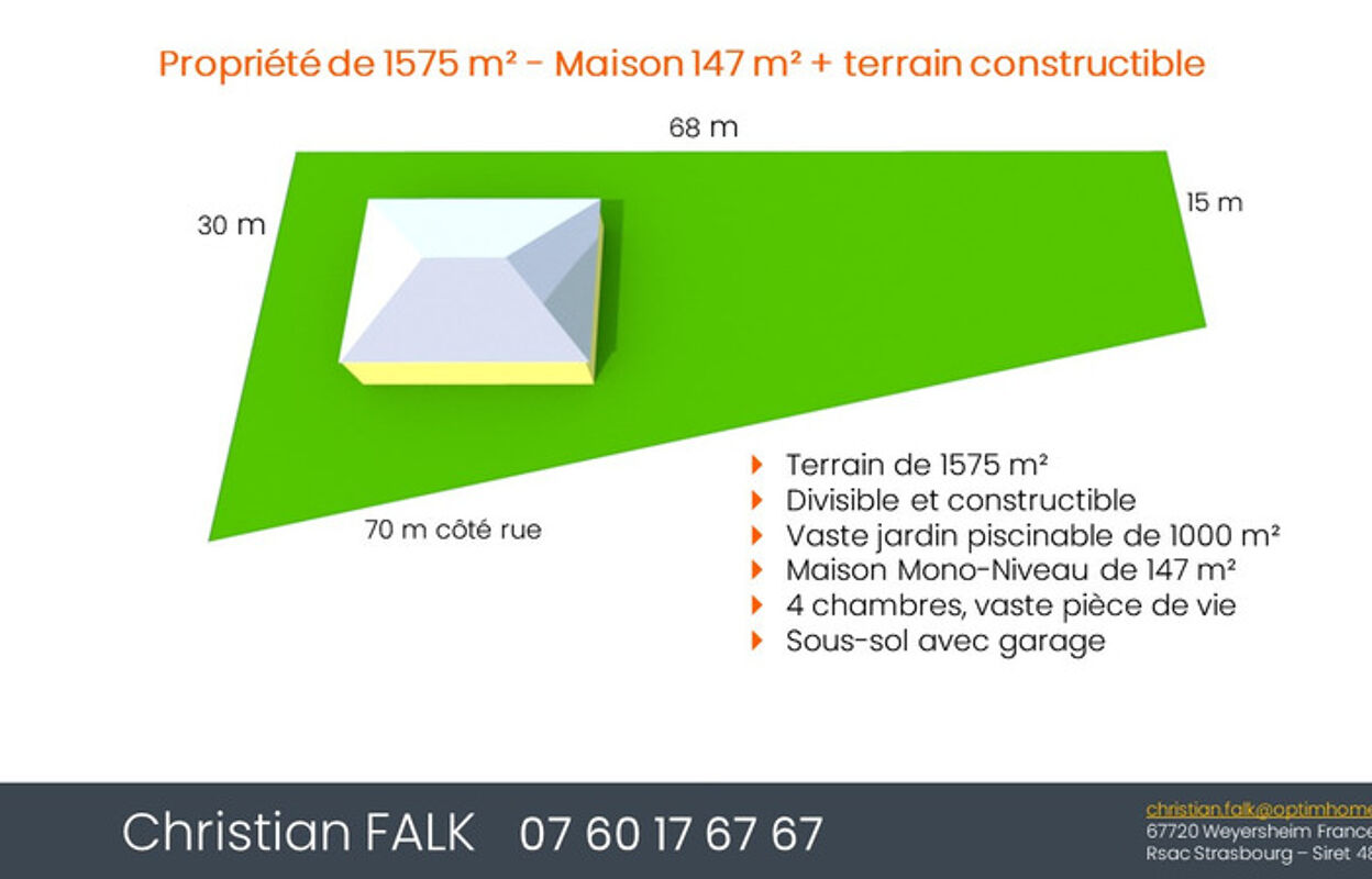 maison 7 pièces 148 m2 à vendre à Strasbourg (67000)