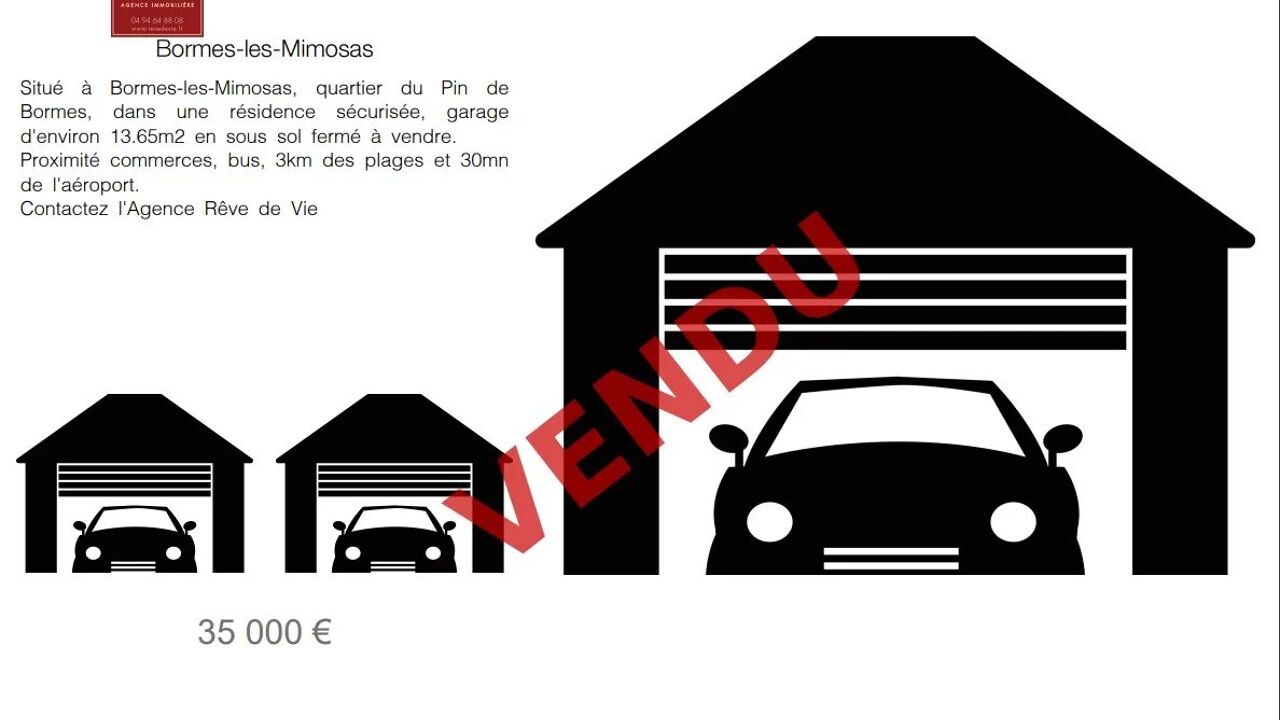 garage  pièces  m2 à vendre à Bormes-les-Mimosas (83230)