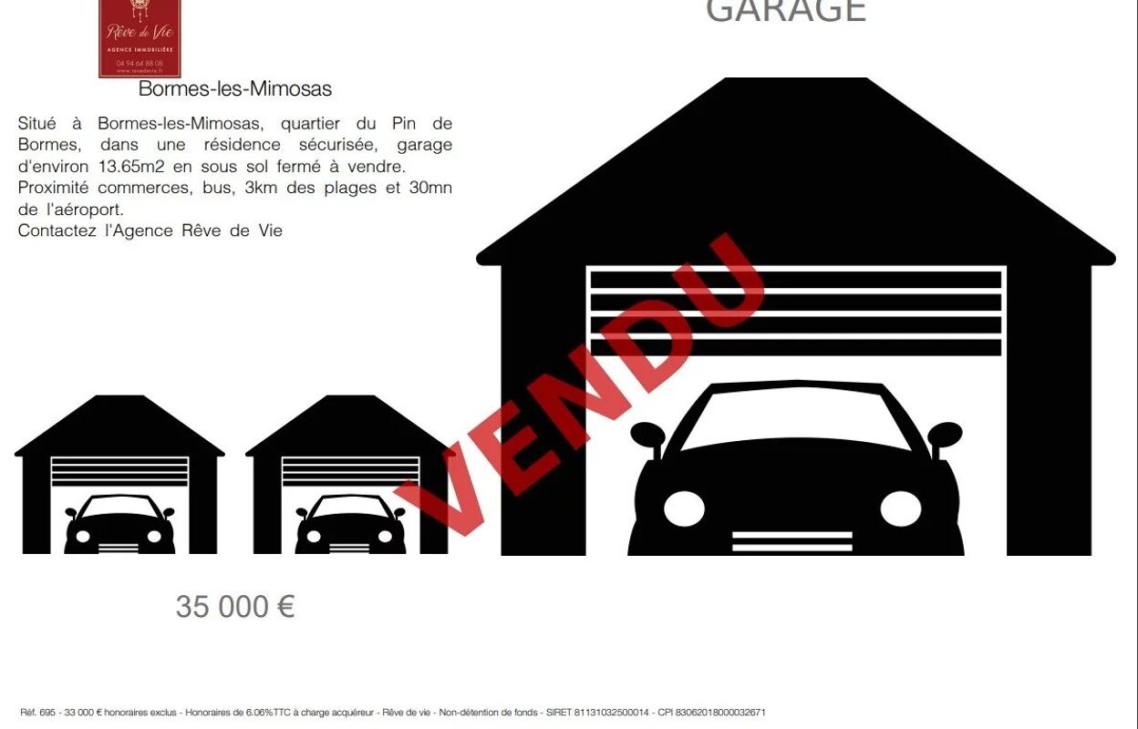 garage  pièces  m2 à vendre à Bormes-les-Mimosas (83230)