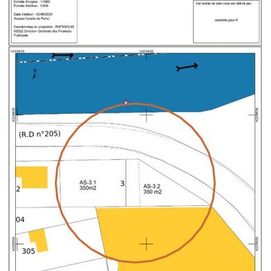 Terrain 350 m²