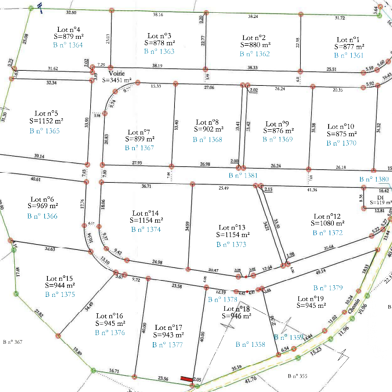 Terrain 899 m²