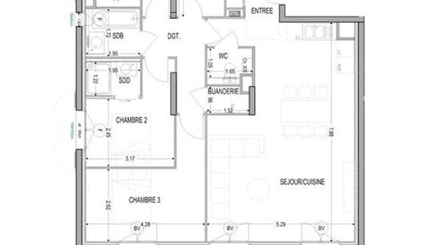 Appartement 5 pièces  à vendre Voiron 38500