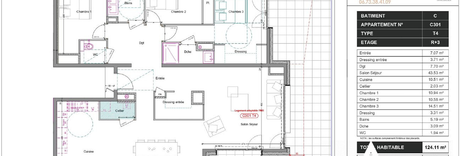 Appartement 4 Pièces 124 m² à vendre à Thonon-les-Bains (74200)