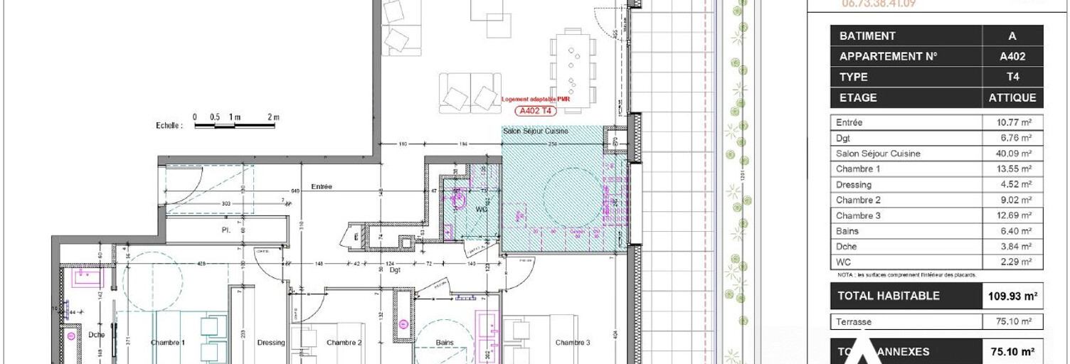 Appartement 4 Pièces 109 m² à vendre à Thonon-les-Bains (74200)