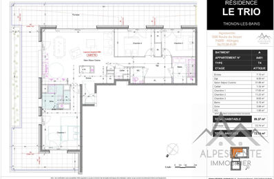 vente appartement 550 000 € à proximité de Margencel (74200)