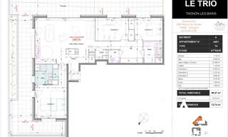 Appartement 4 Pièces 99 m² à vendre à Thonon-les-Bains (74200)