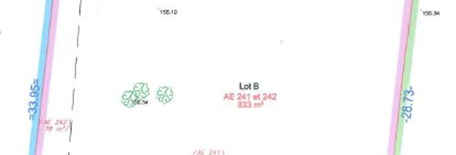 Terrain  833 m² à vendre à Gisors (27140)