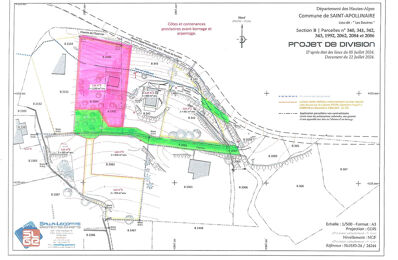 vente terrain 322 000 € à proximité de Saint-Apollinaire (05160)