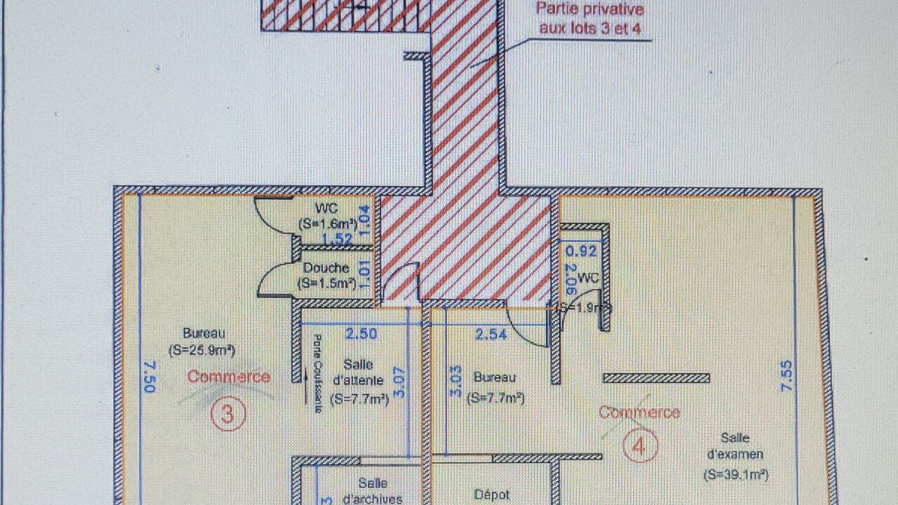 commerce  pièces 55 m2 à vendre à Saint-François (97118)