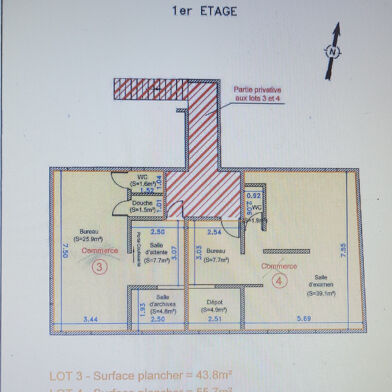 Commerce 43 m²