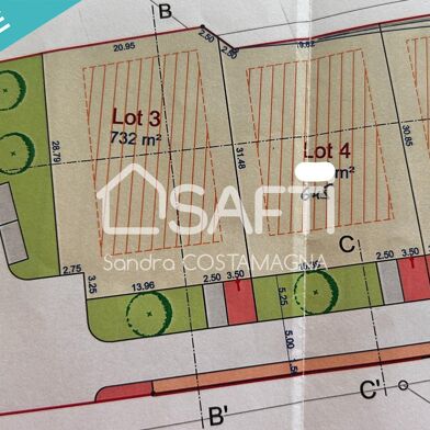 Terrain 645 m²