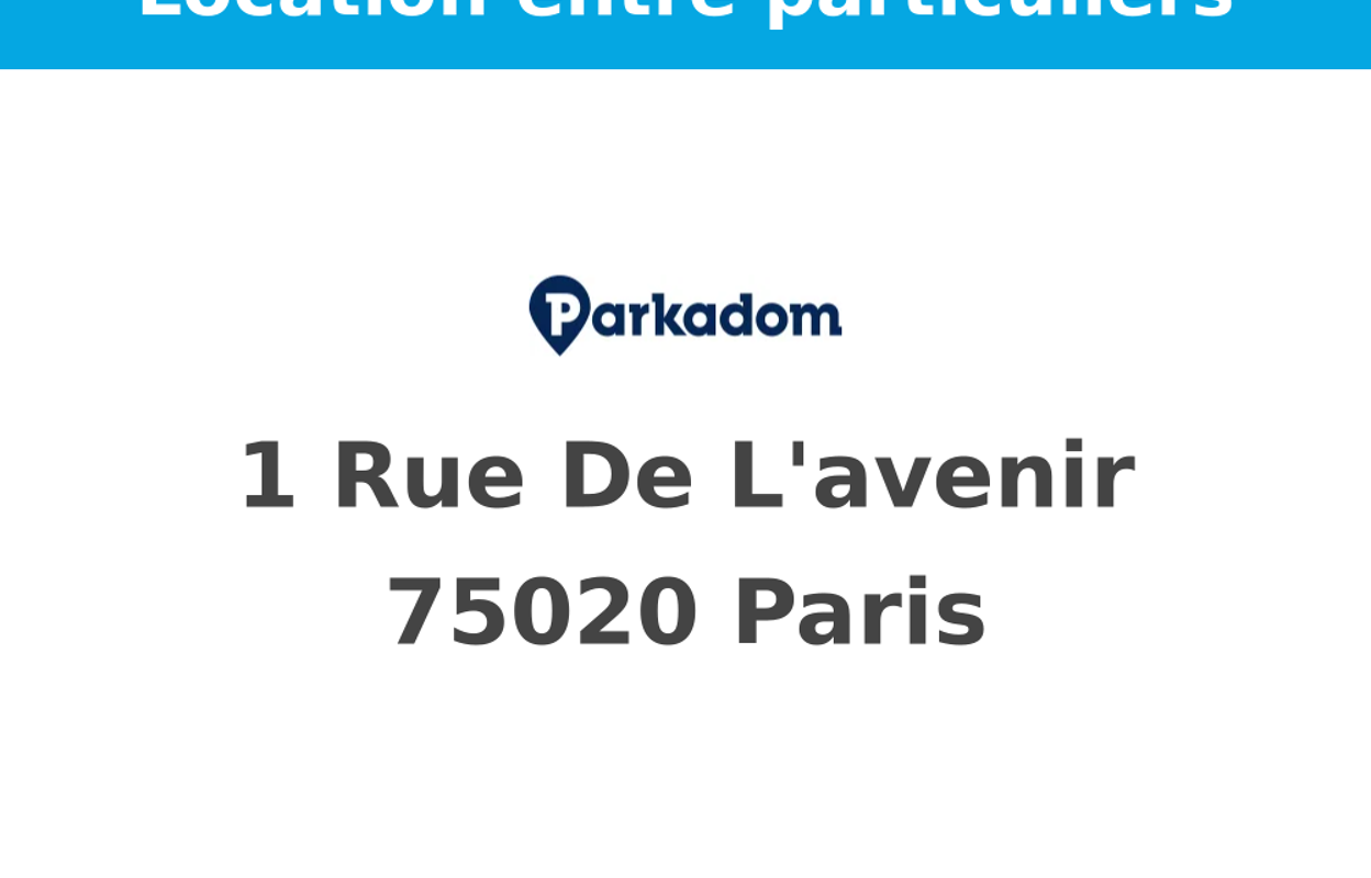 garage  pièces  m2 à louer à Paris 20 (75020)