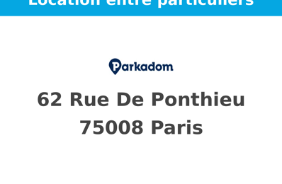 garage  pièces  m2 à louer à Paris 8 (75008)