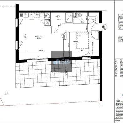 Appartement 2 pièces 47 m²