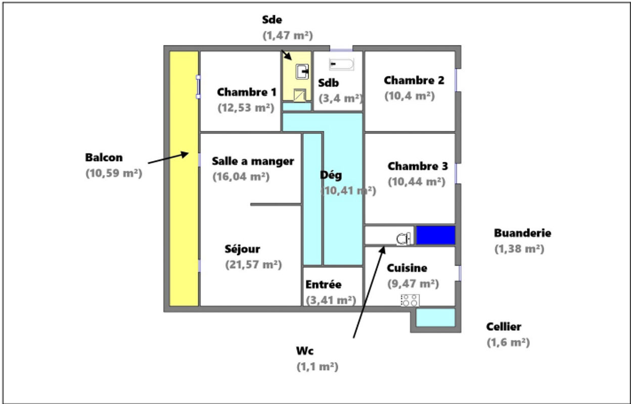 appartement 5 pièces 105 m2 à vendre à Le Blanc-Mesnil (93150)