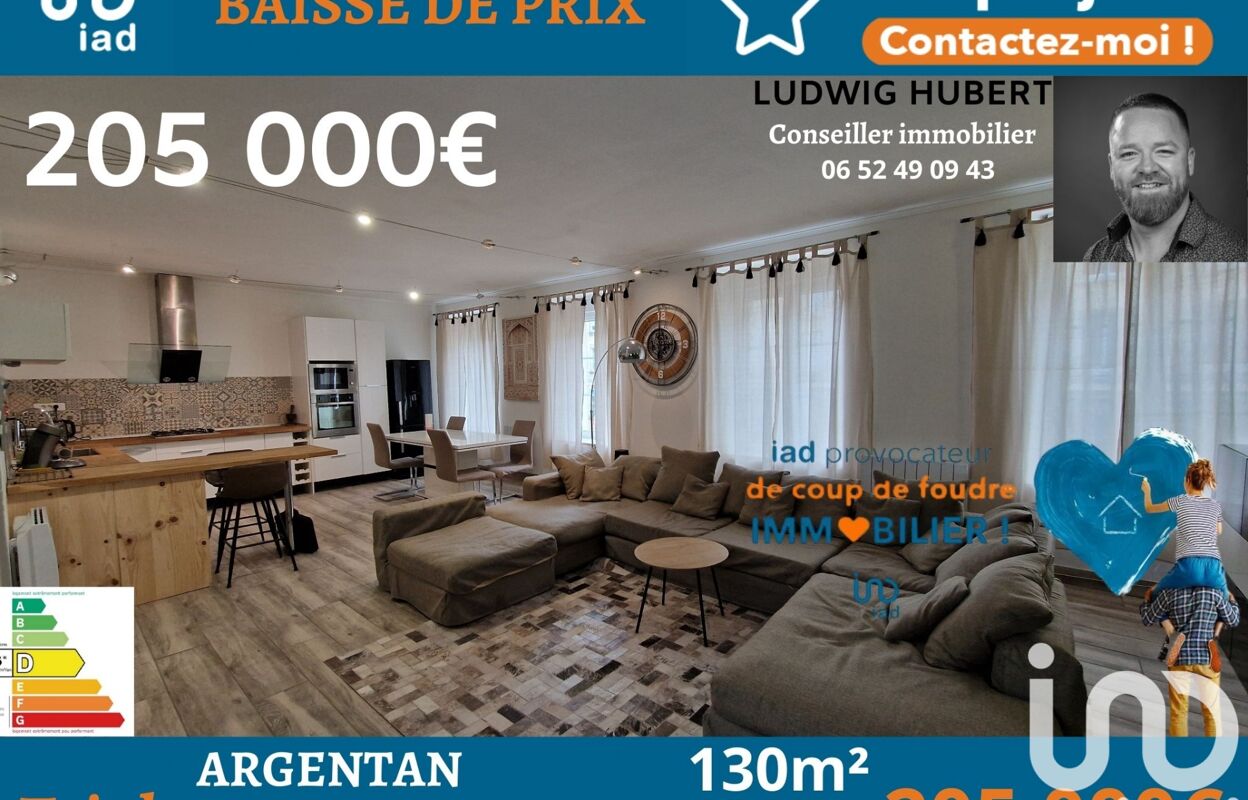 appartement 5 pièces 130 m2 à vendre à Argentan (61200)