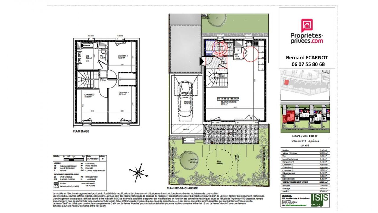 appartement 4 pièces 88 m2 à vendre à Saint-Paul-de-Varces (38760)