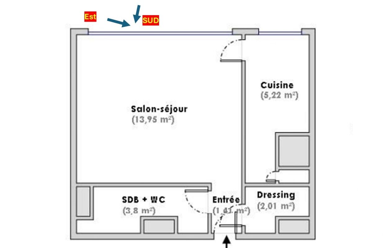 appartement 1 pièces 27 m2 à vendre à Paris 12 (75012)